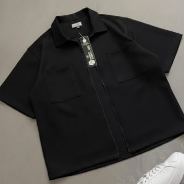 Korean Style  Double Pocket Oversized Shirt