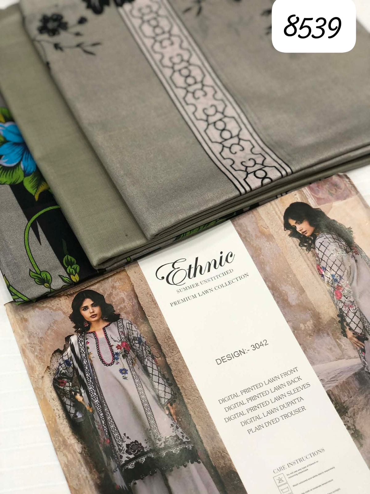 Summer Unstitched Premium Lawn Collection 3-PC (ETHINIC) - Image 7