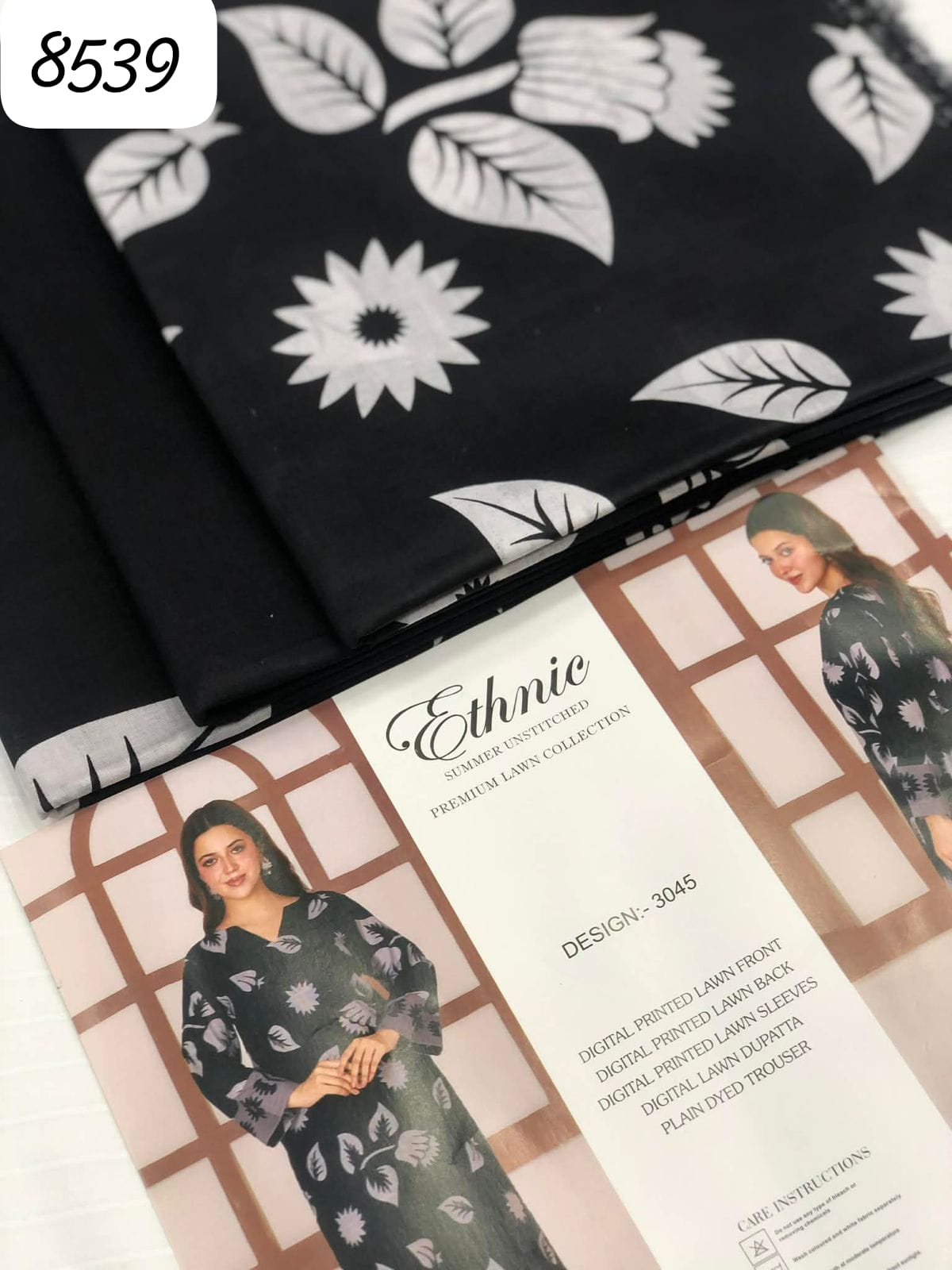 Summer Unstitched Premium Lawn Collection 3-PC (ETHINIC) - Image 6