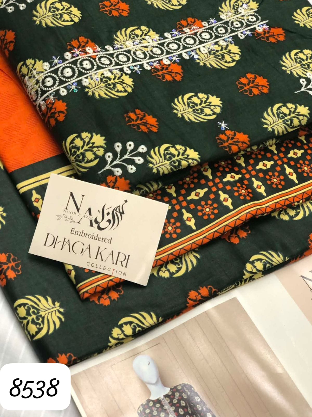 Summer Unstitched Premium Lawn Collection 3-PC (ETHINIC) - Image 11