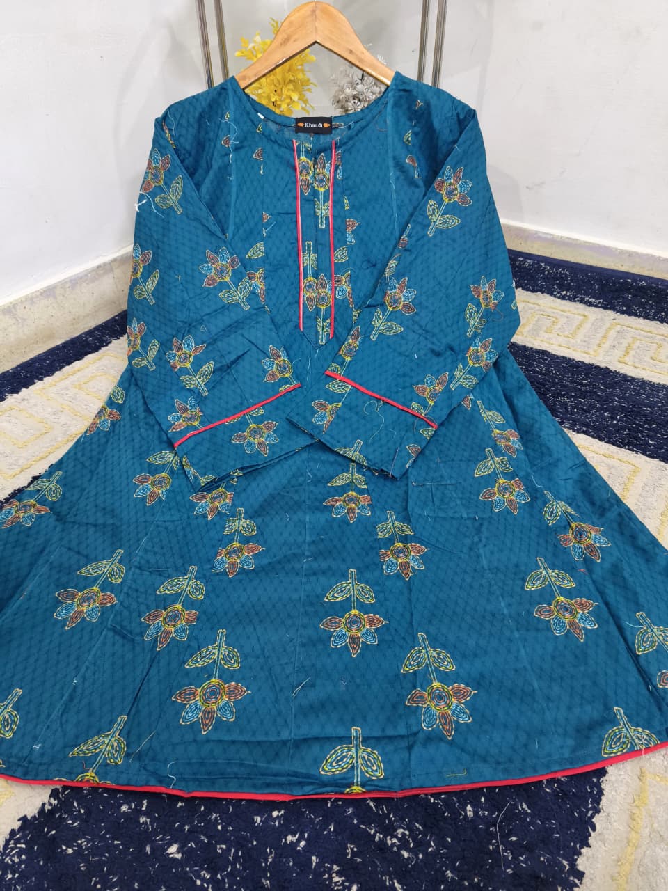 Khaadi Digital Printed Fully Embroidered Stitched Frock