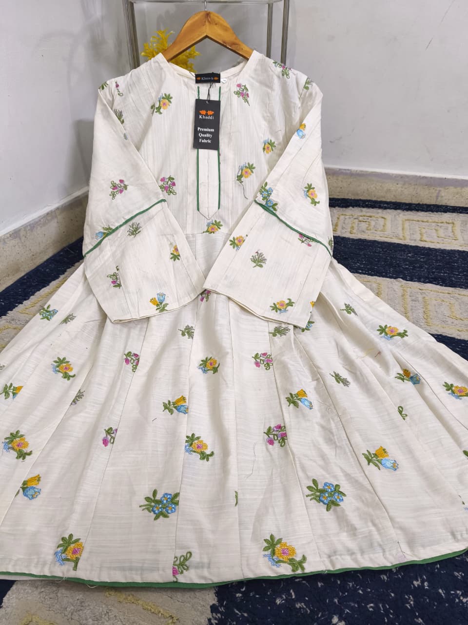 Khaadi Digital Printed Fully Embroidered Stitched Frock - Image 2