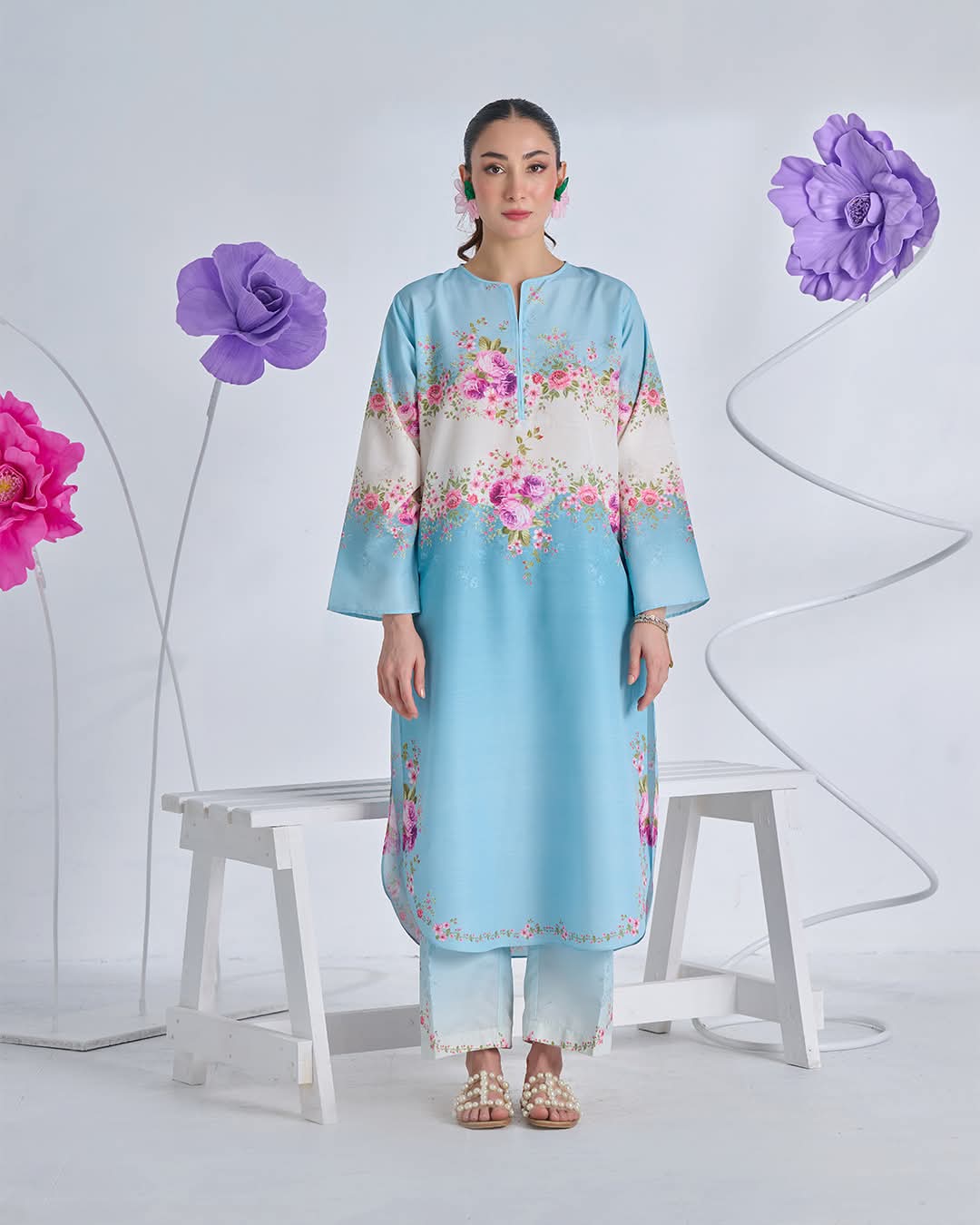 NEW ARRIVAL MOST VIRAL LONG 2PC ........📣📣 STUFF BANA DORA SWISS LAWN DIGITAL PRINTS - Image 9