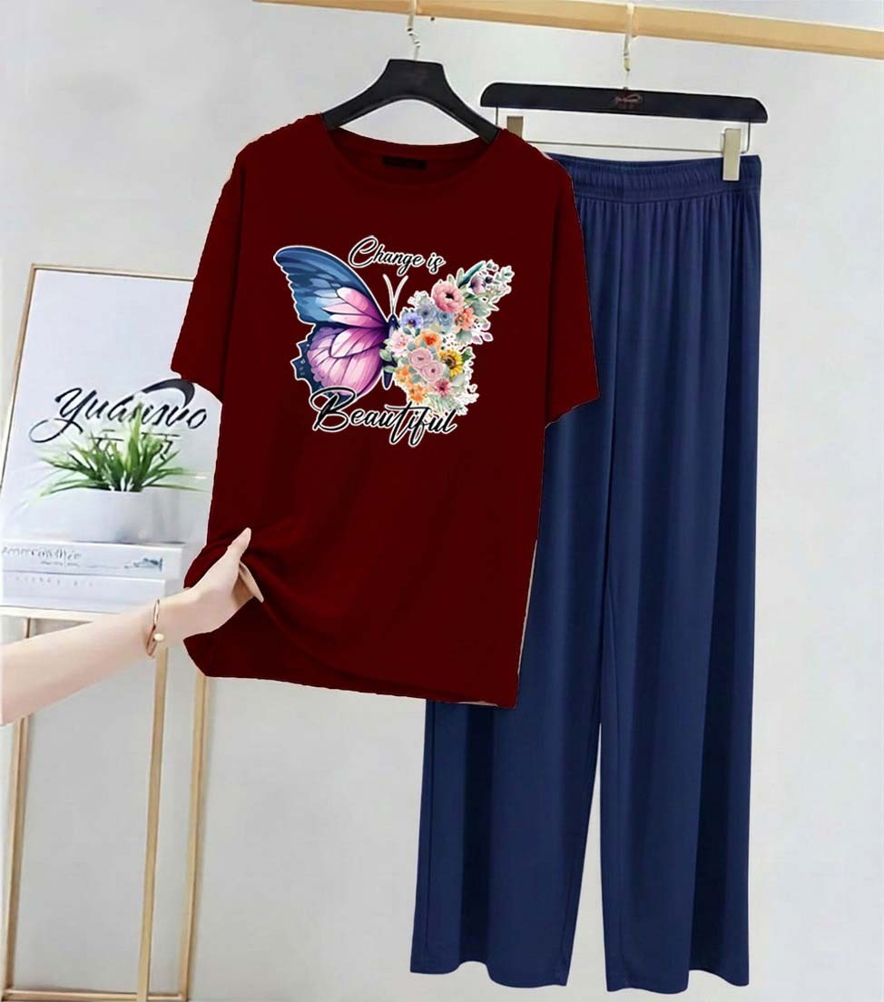 Women’s Clothing, Nightwear & Loungewear, Printed Night Suits - Image 3